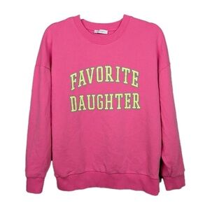 Favorite Daughter Vibrant Pink Crewneck